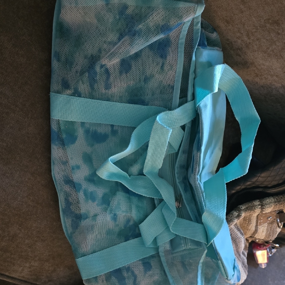 Blue Mesh Tote Bag